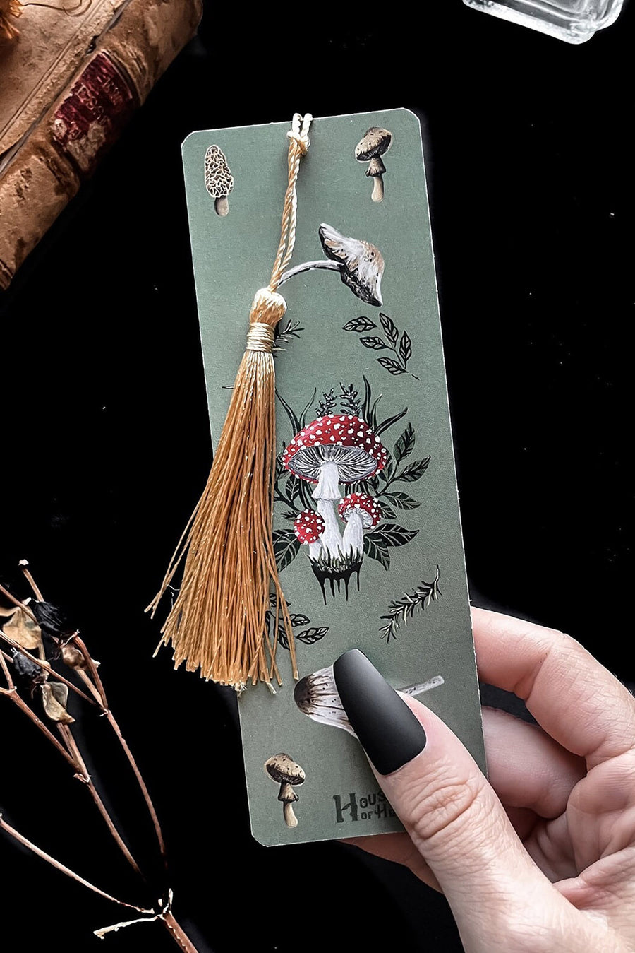 Mushroom Bookmark [SAGE GREEN]