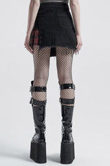 Patchwork Punk Mini Skirt