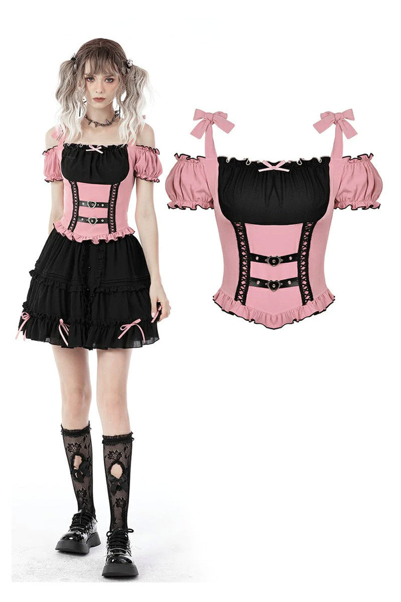 Paranormally Pink Corset Top