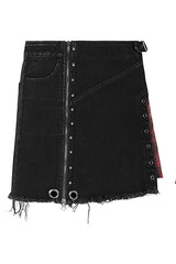 Patchwork Punk Mini Skirt