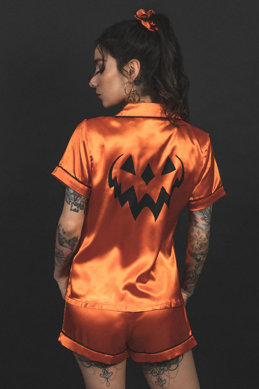 pumpkin pajama set