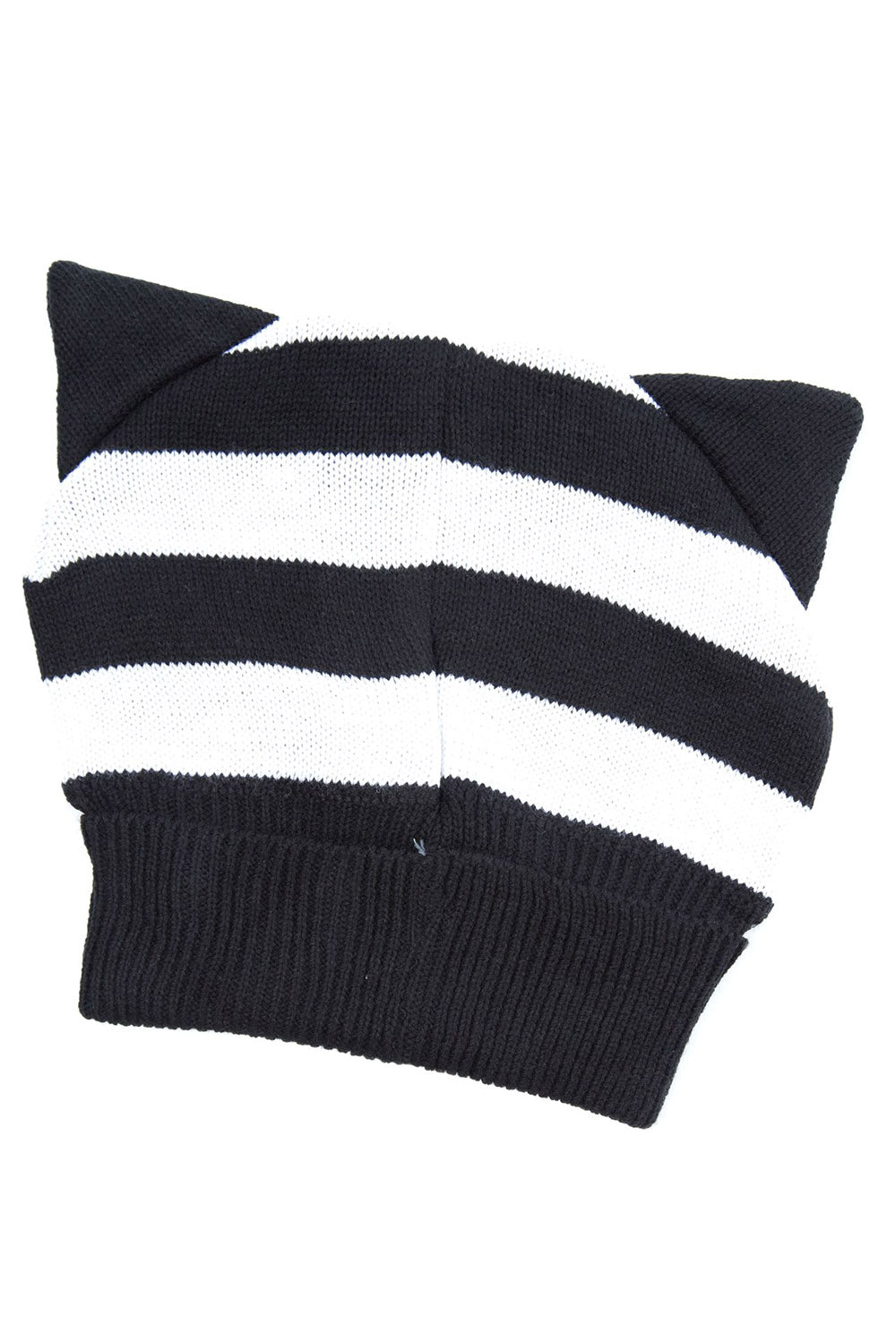 Heartless Kitty Beanie Hat [Black/White]