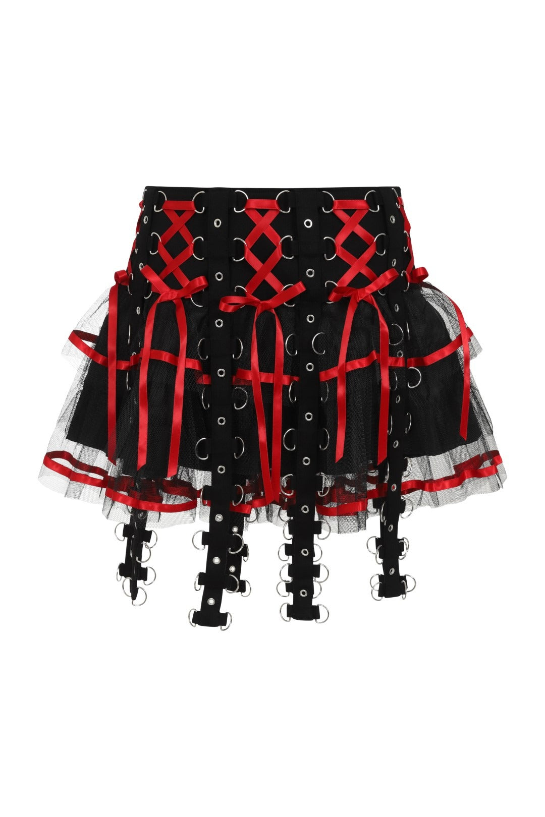 Chai Mini Skirt [BLACK/RED]