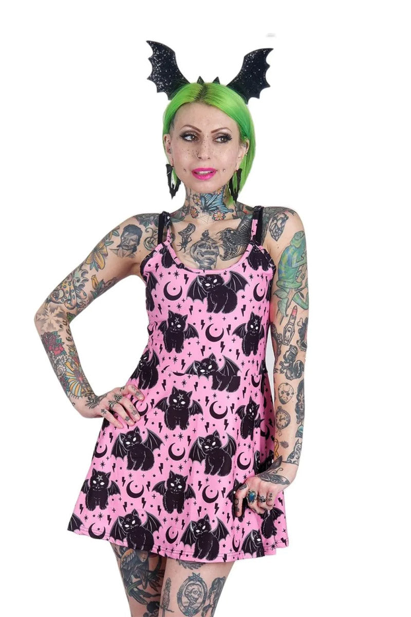 Vampurr the Vampire Cat Skater Dress