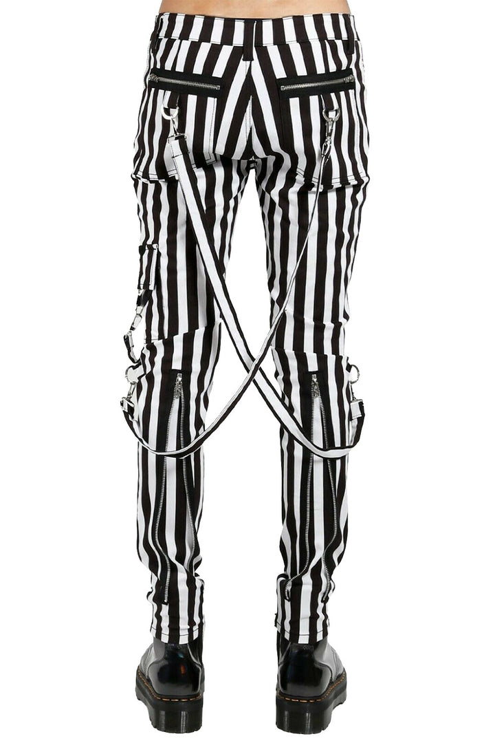 Tripp NYC Bondage Pants [Black/White Striped]