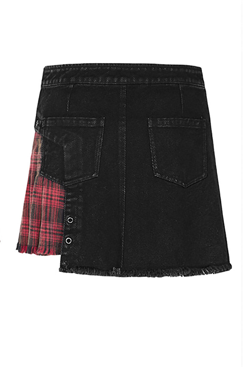 Patchwork Punk Mini Skirt