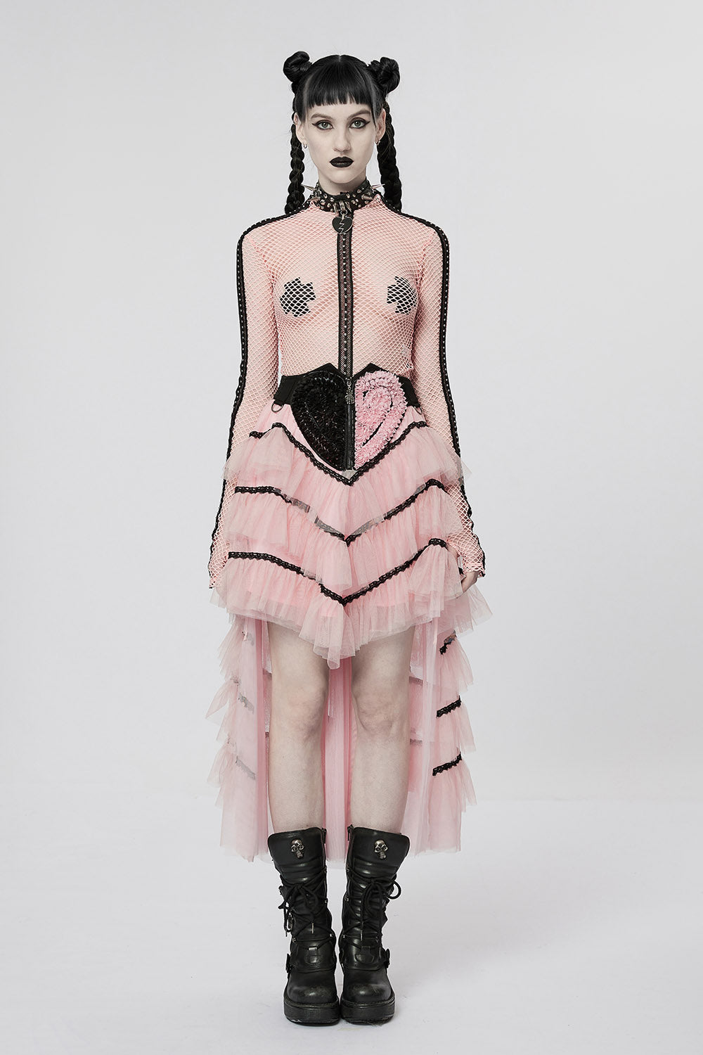 Pink Death Tulle Skirt [PINK]