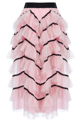 Pink Death Tulle Skirt [PINK]