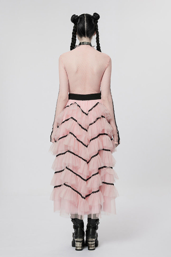 Pink Death Tulle Skirt [PINK]