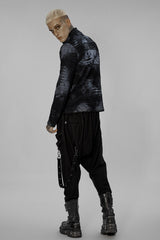 Camiseta blanqueada War Rig [NEGRO/GRIS]