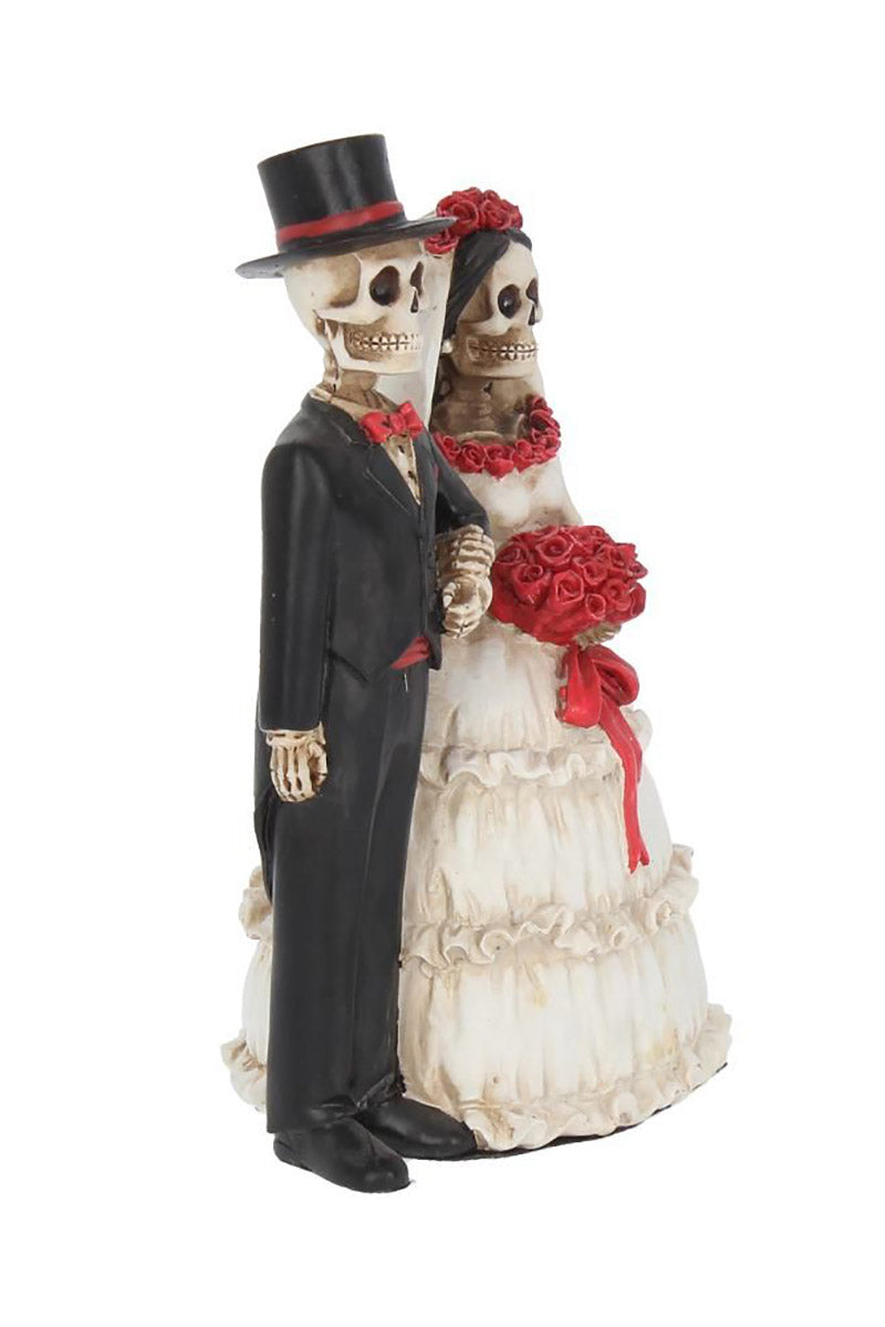 Eternally Yours Skeleton Wedding Statue
