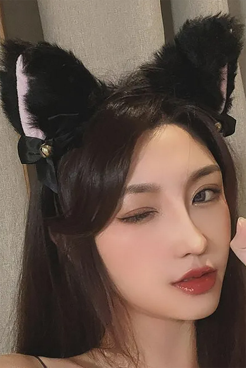 Feline Creepy Cat Ear Headband