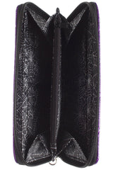 Purple Glitter Studded Bats Wallet