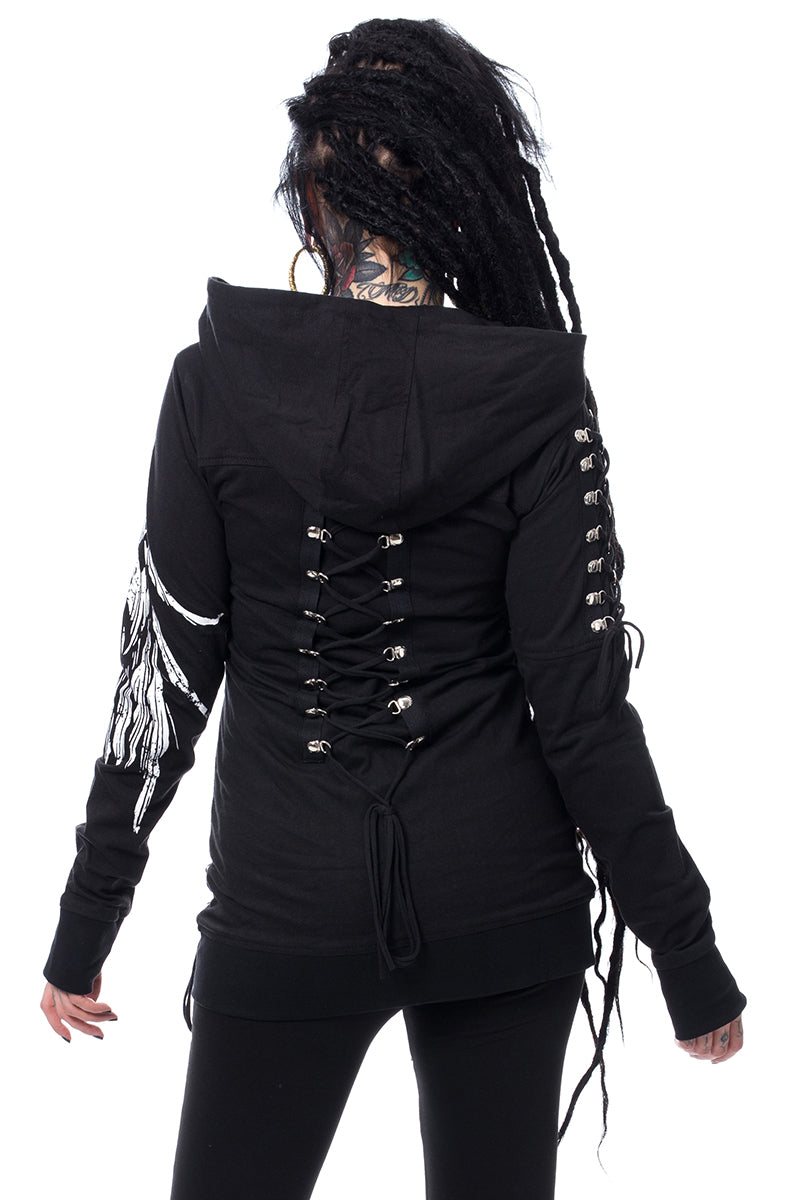 Poizen Nightshade Hoodie - Vampirefreaks Store