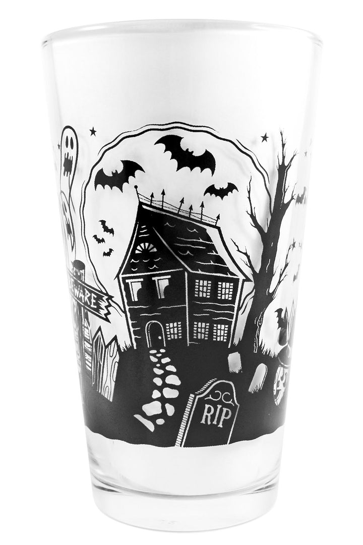 Haunted House Pint Glass