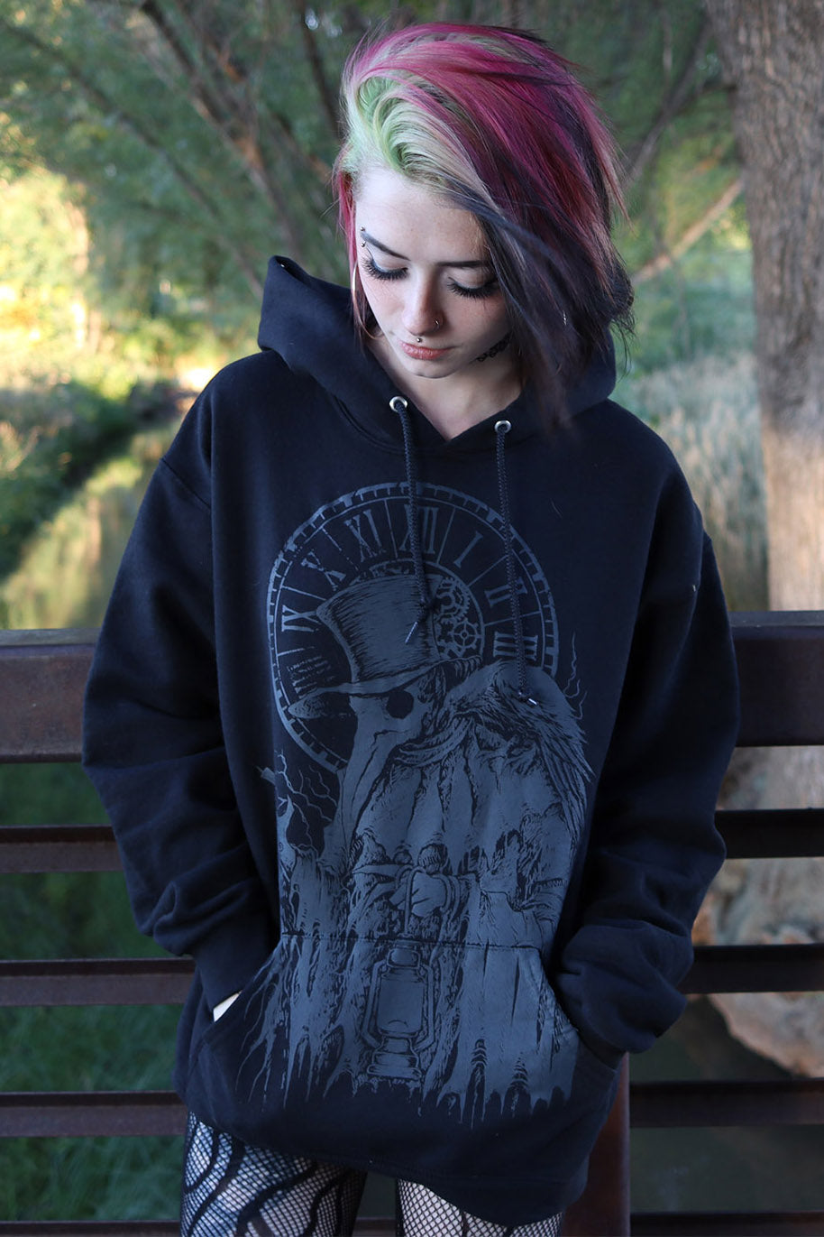 Plague Doctor Hoodie [GREY ASHES] [Zipper or Pullover]