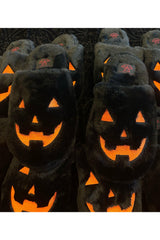 Kreepy Kozy Jack Slippers [BLACK/ORANGE]