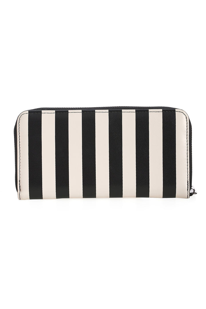 Rockabilly Black & White Striped Wallet