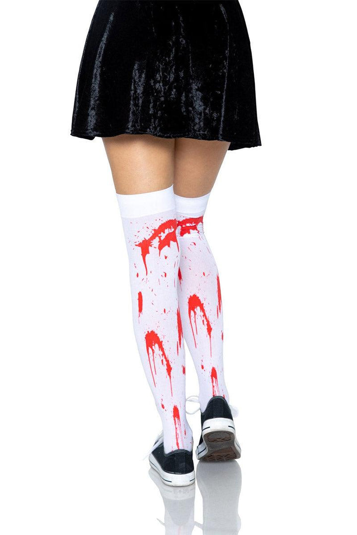 Leg Avenue Bloody Zombie Thigh Highs - VampireFreaks