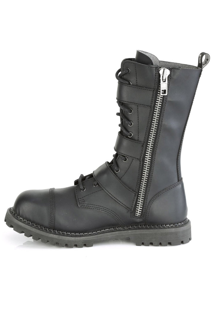 Lead the RIOT-12 Boots [Black Vegan Leather]