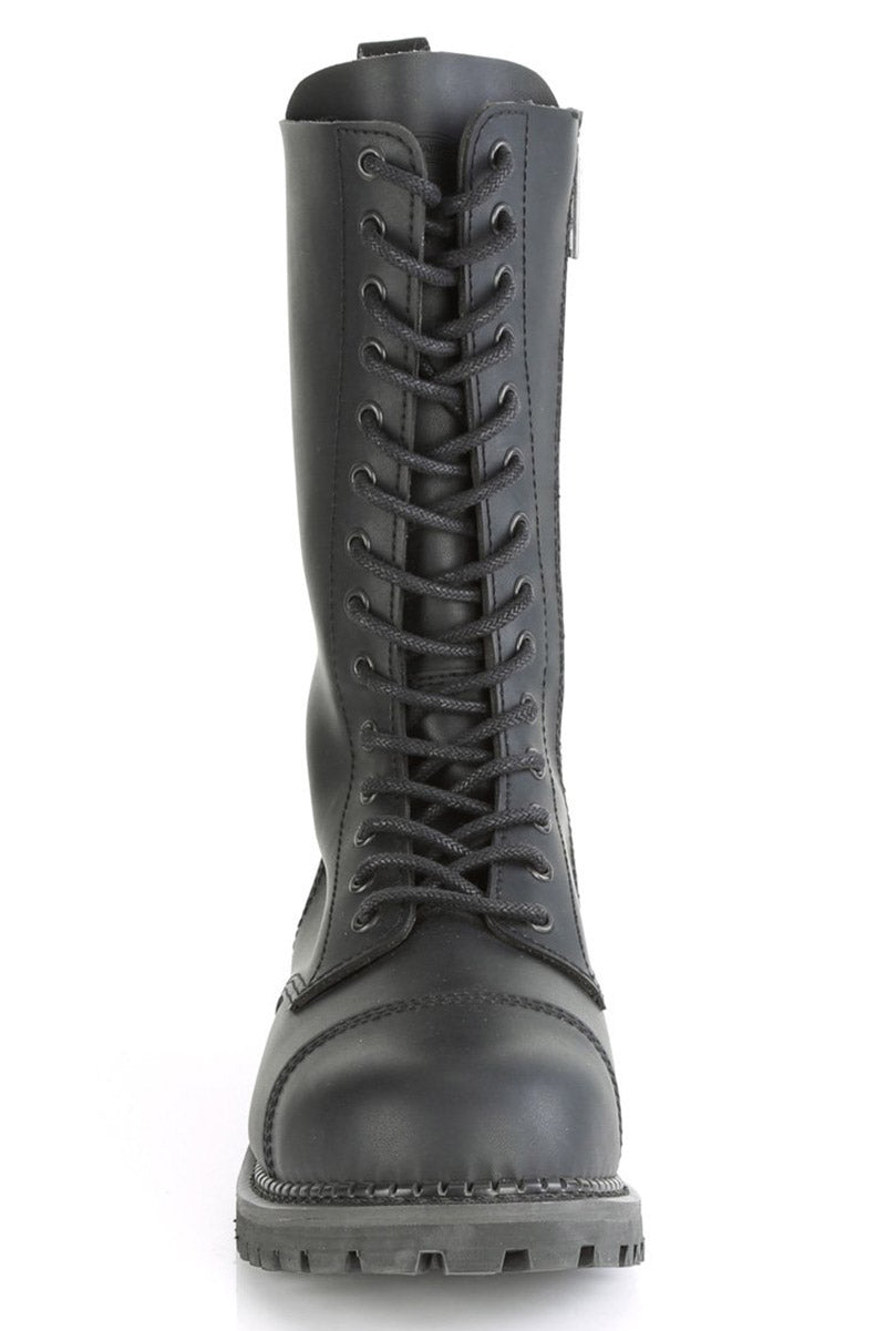 Start a RIOT-14 Boots [Black Vegan Leather]