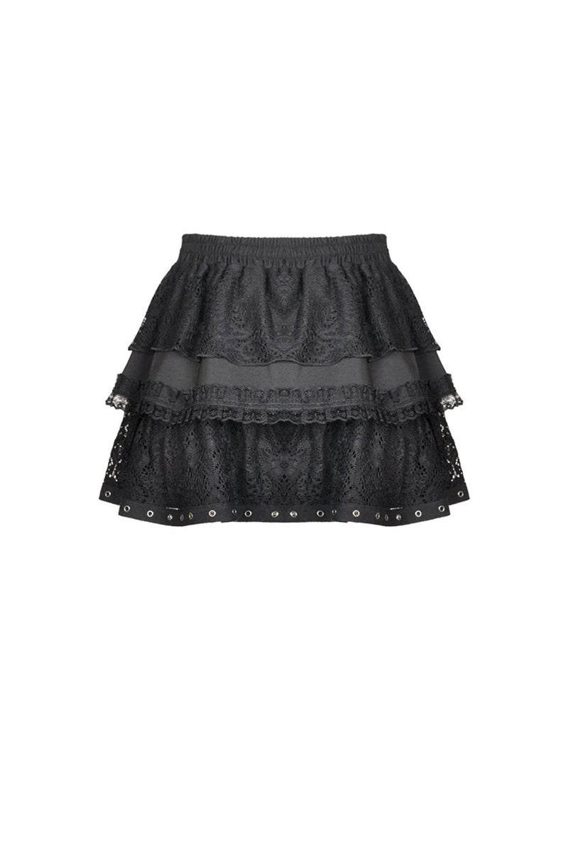 Harajuku Heart Ruffle Mini Skirt – VampireFreaks