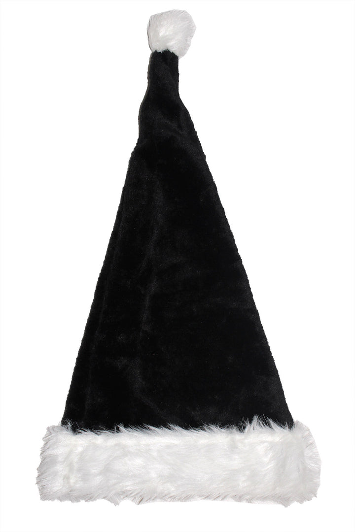 Goth Black Santa Hat