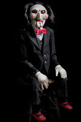 Saw Billy The Puppet 47" lebensgroße bewegliche Puppenrequisite 