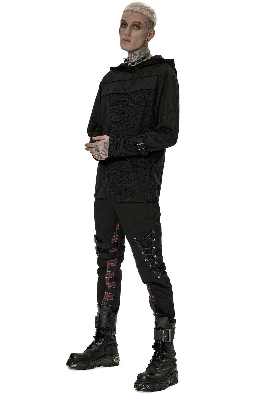Haunter Distressed Hooded Top