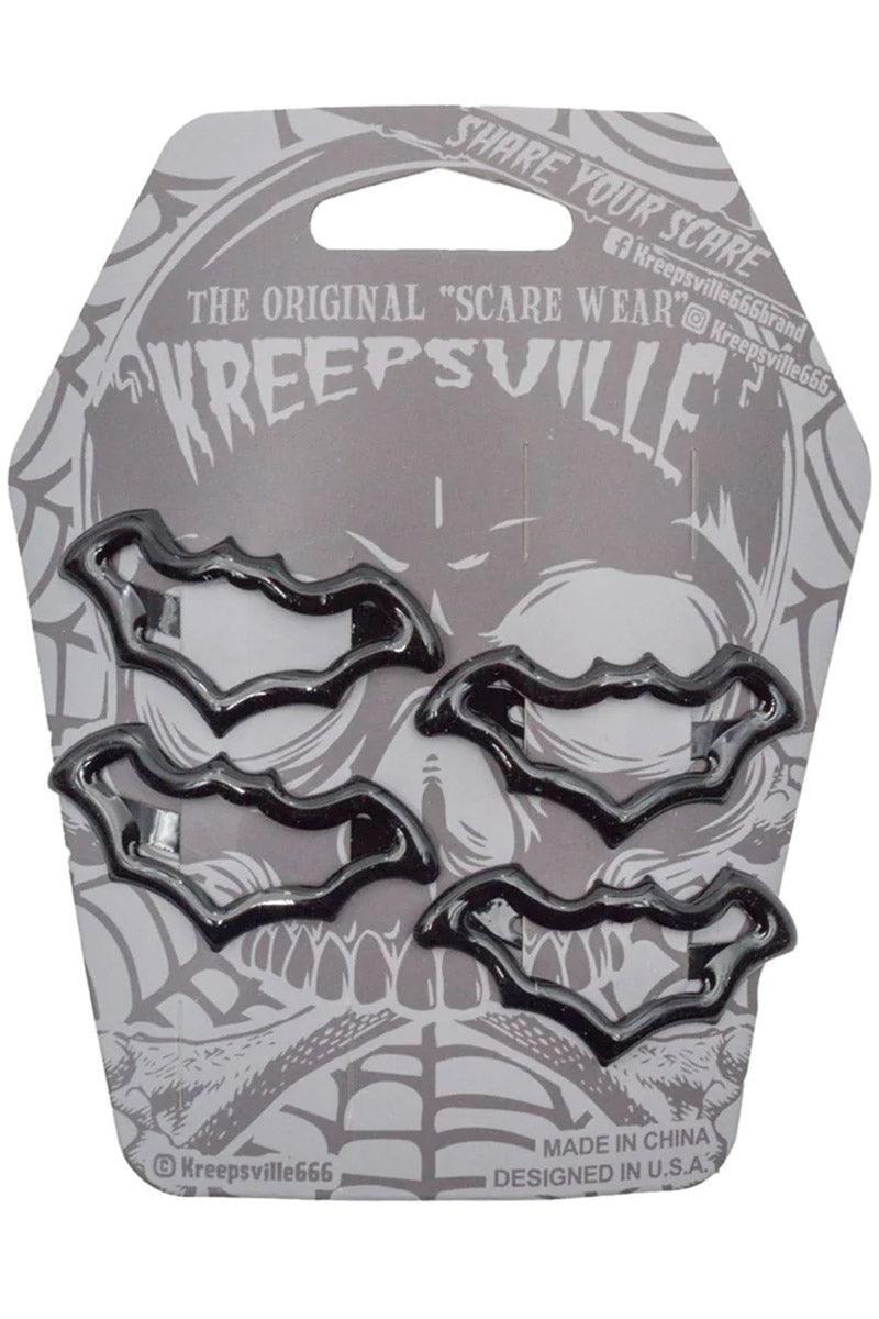 Kreepsville Bat Snap Hair Clips - VampireFreaks