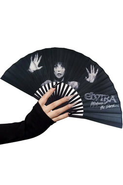 Elvira Dark Love Fabric Fan