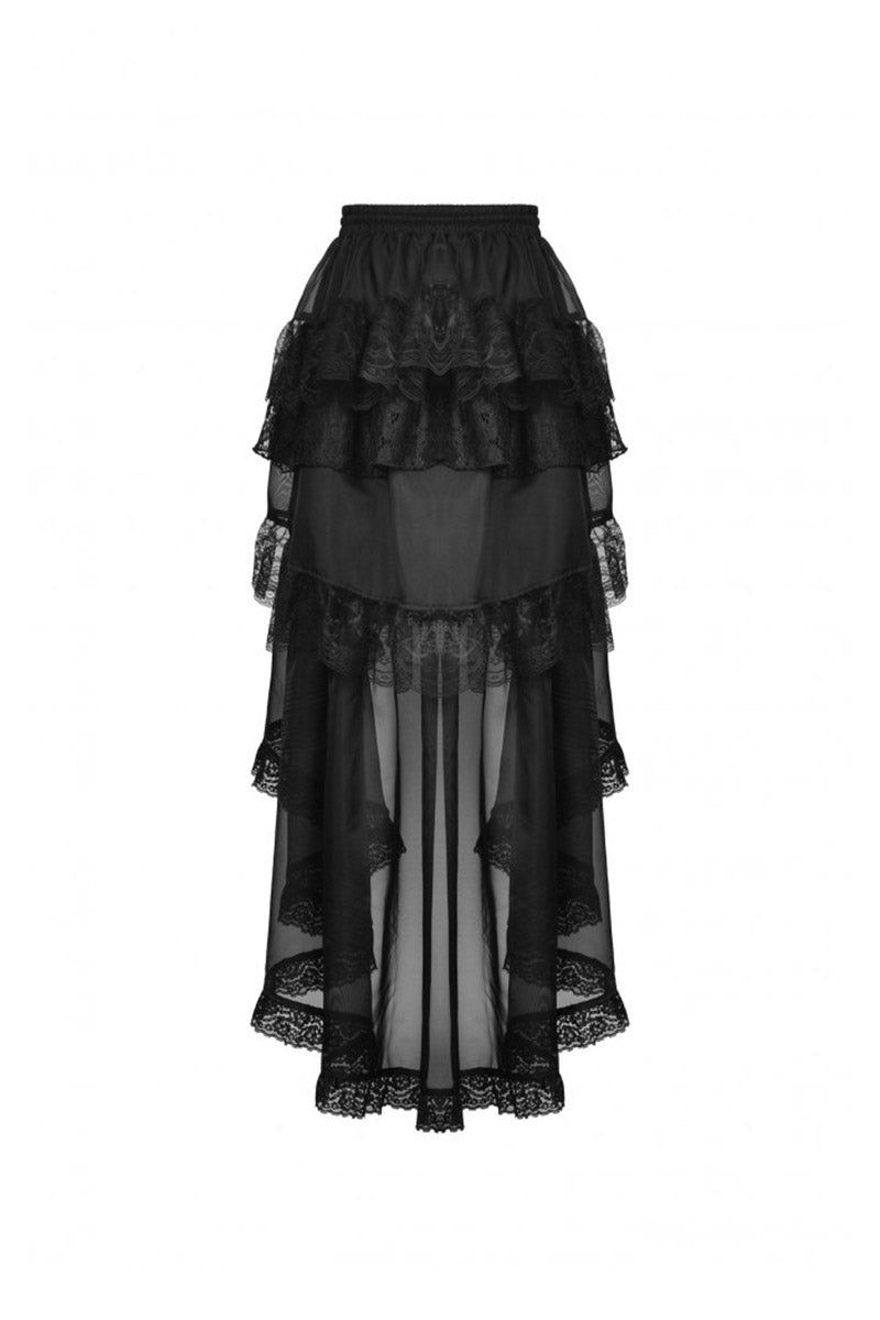 Black Majesty Chiffon Skirt