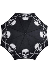 Skull Handle Anatomical Skull And Bones Umbrella