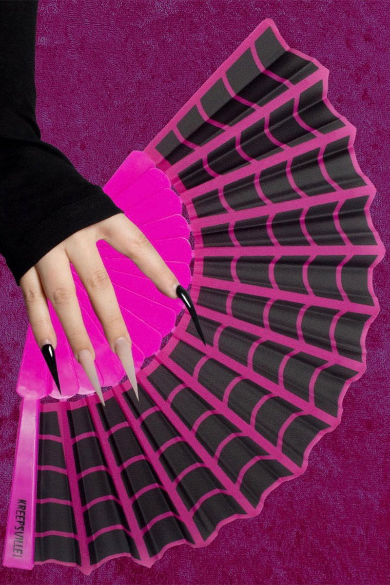 Spiderweb Scallop Fan [Pink]
