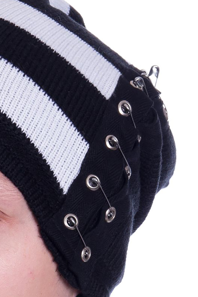 Shade Beanie Hat [Black & White]