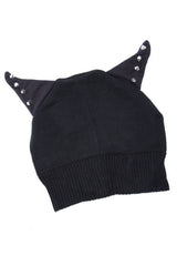 goth cat ears beanie 