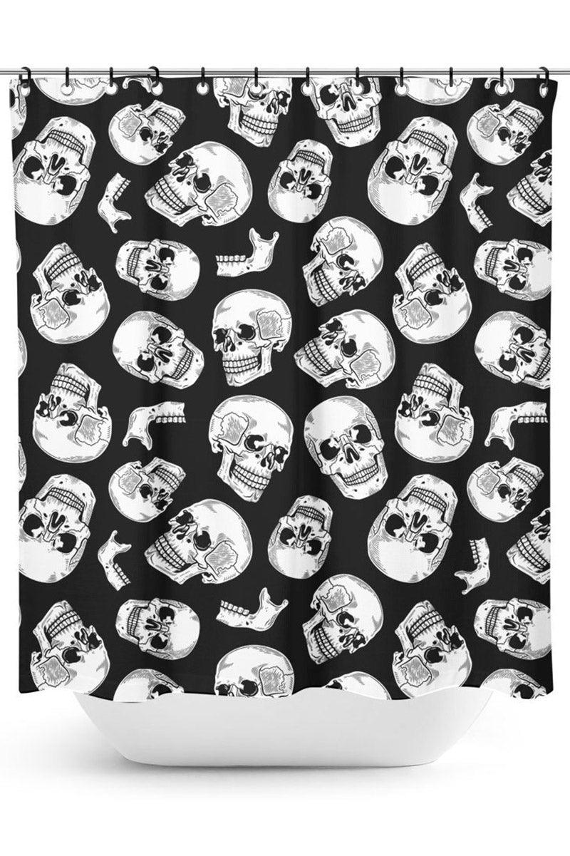 Sourpuss Anatomical Skulls Shower Curtain - VampireFreaks