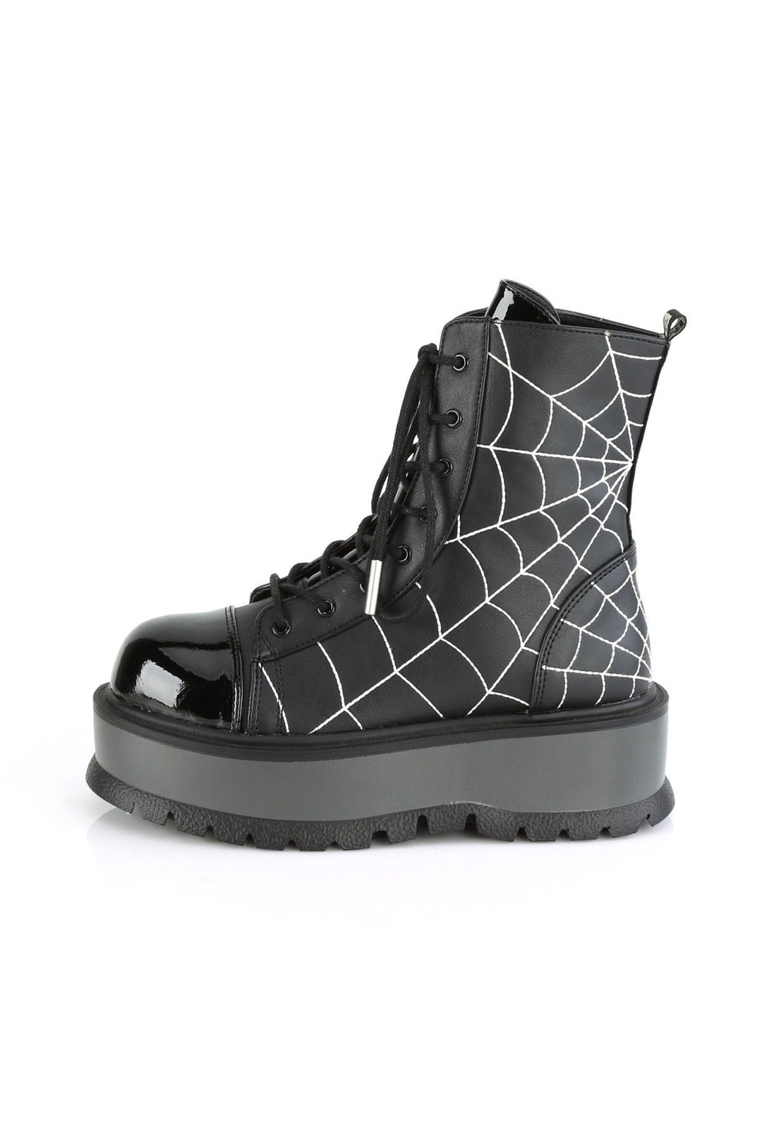 Spiderweb SLACKER-88 Boots [Black Vegan Leather]