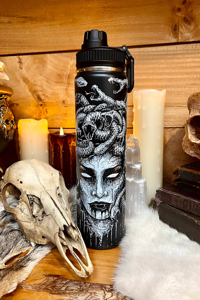 Medusa 24 oz Water Bottle Tumbler — Housewares VampireFreaks