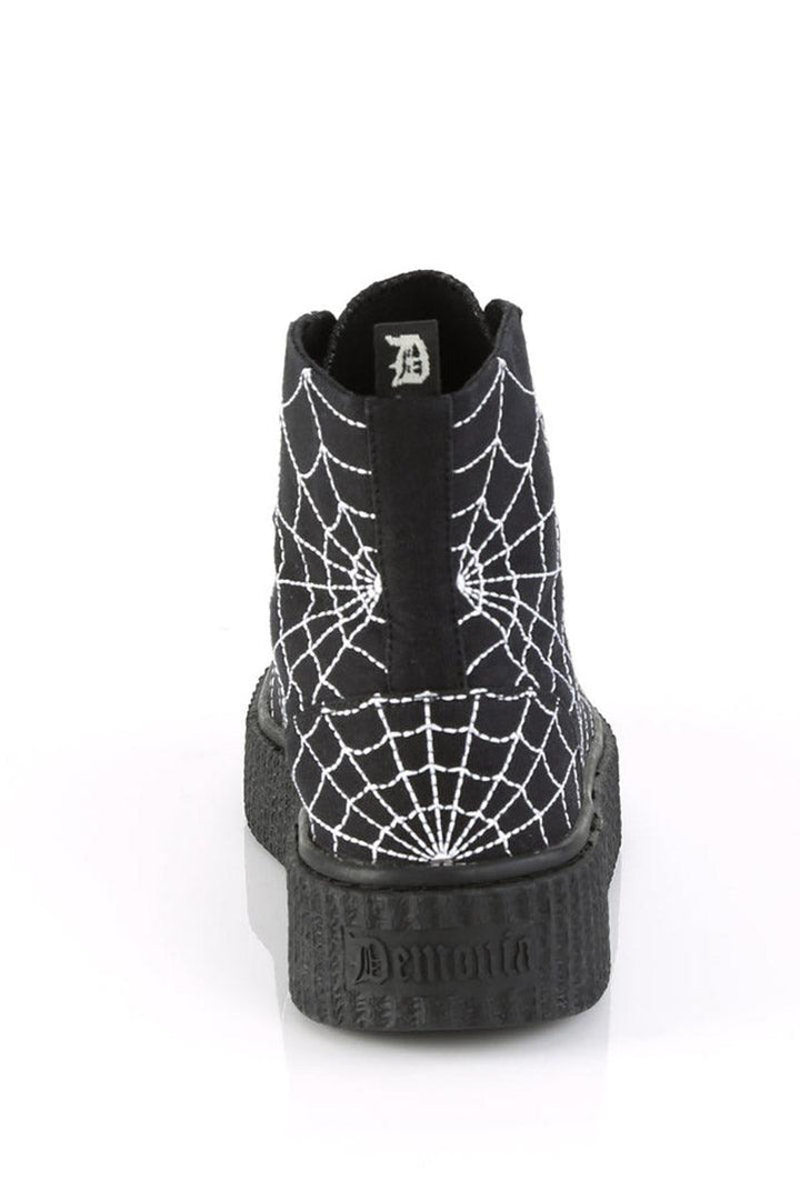 Demonia Arachnophobia Creeper Sneakers [SNEEKER-250 High Tops] - VampireFreaks