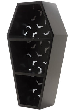 Bat Print Coffin Shelf