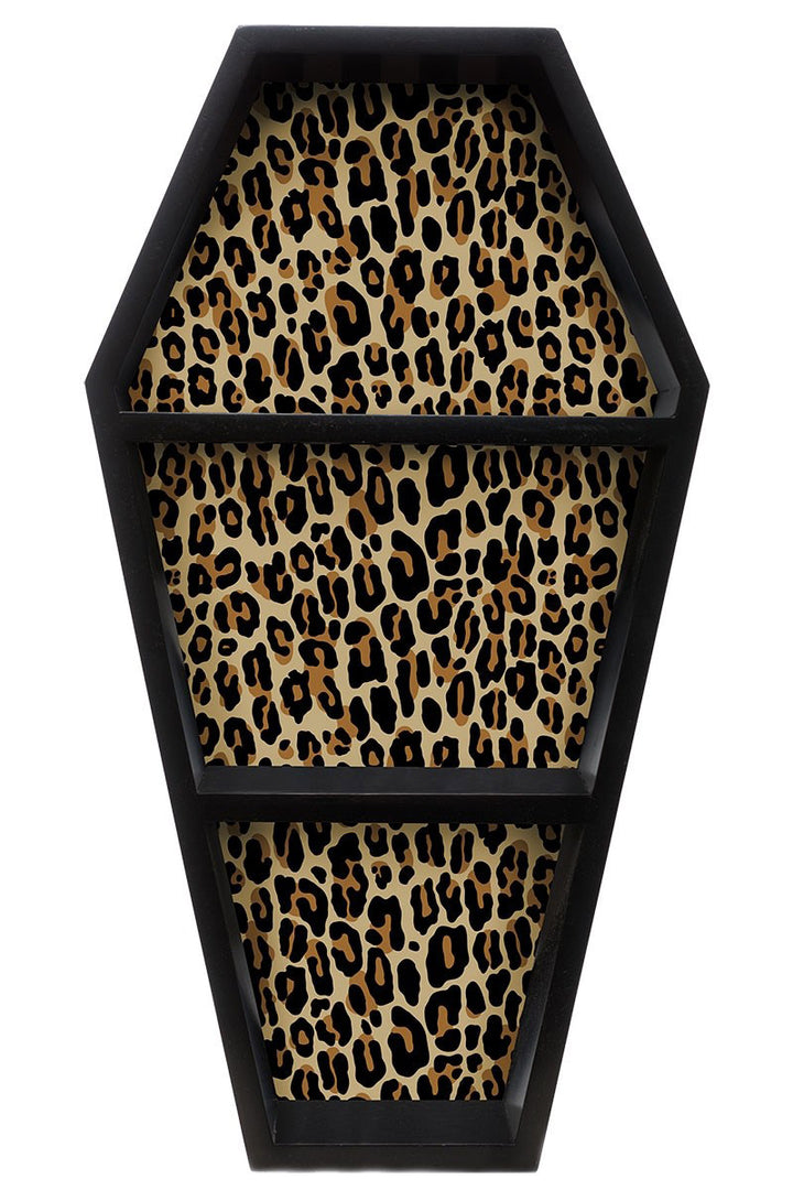 Leopard Coffin Shelf