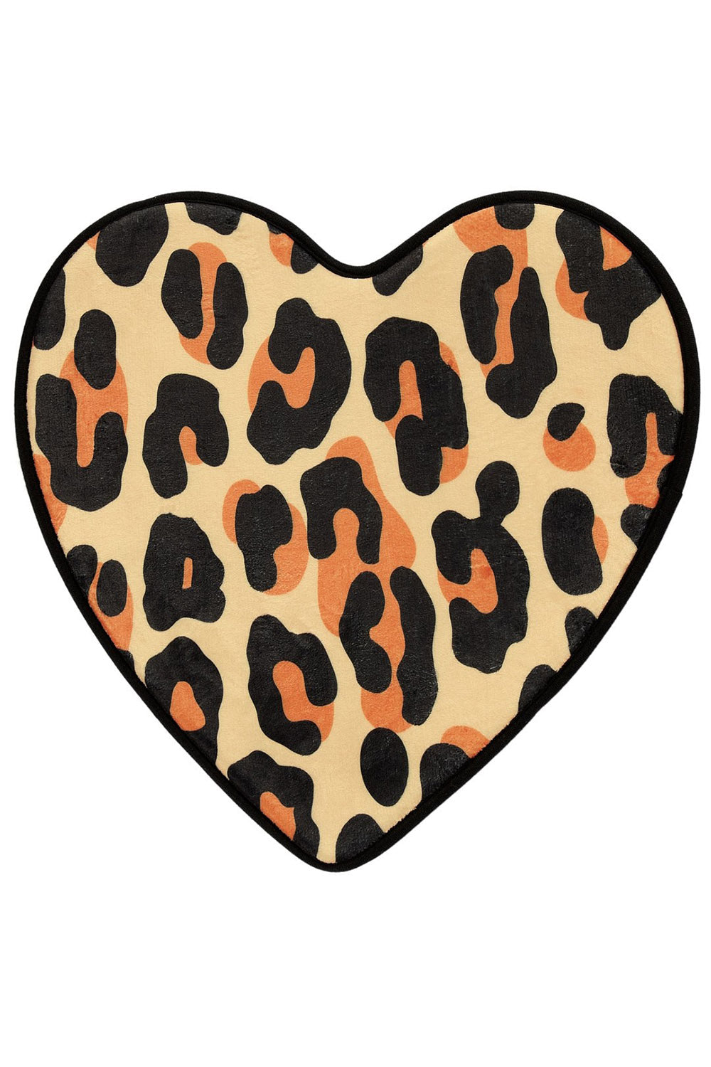 Leopard Heart Bath Mat