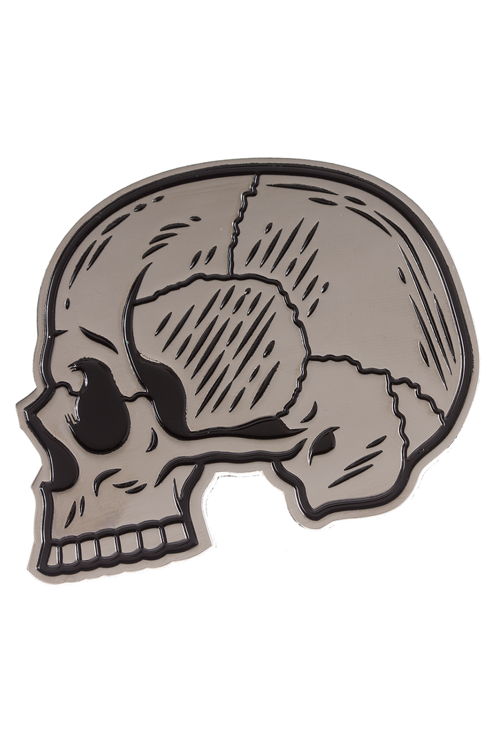 XL Skull Profile Enamel Pin