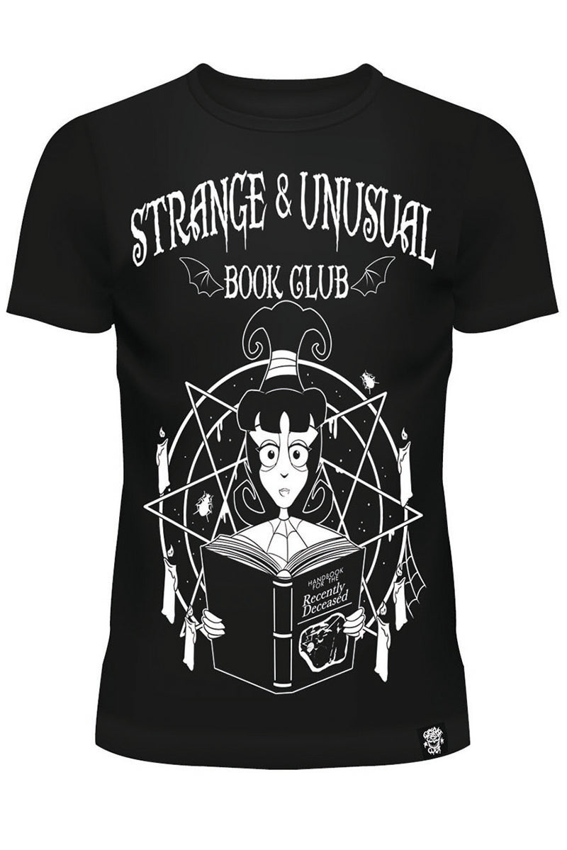 Strange & Unusual Book Club - Lydia Deetz Ladies T-shirt - Vampirefreaks Store