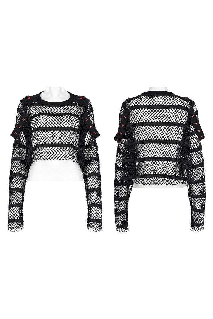 Ghost Blood Oversized Fishnet Top