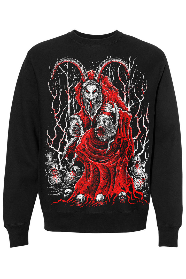 Krampus tötet Weihnachts-Sweatshirt