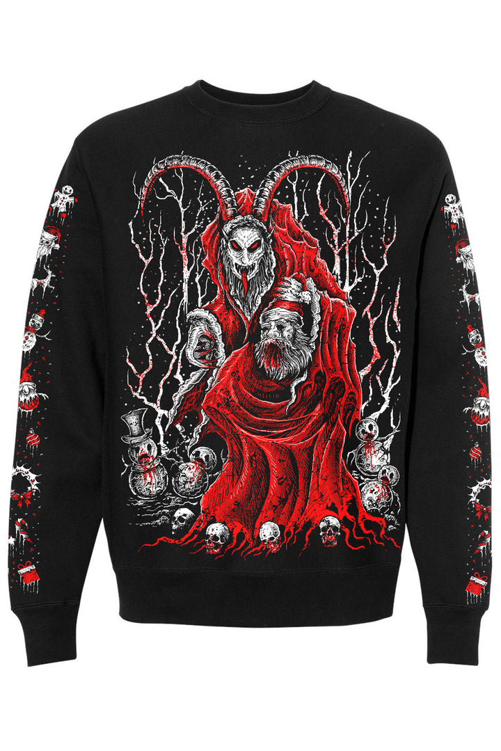 Krampus tötet Weihnachts-Sweatshirt