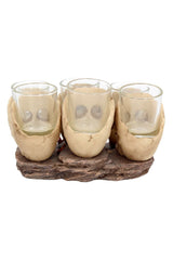 Six Shooter Skull Shot Glass Set
