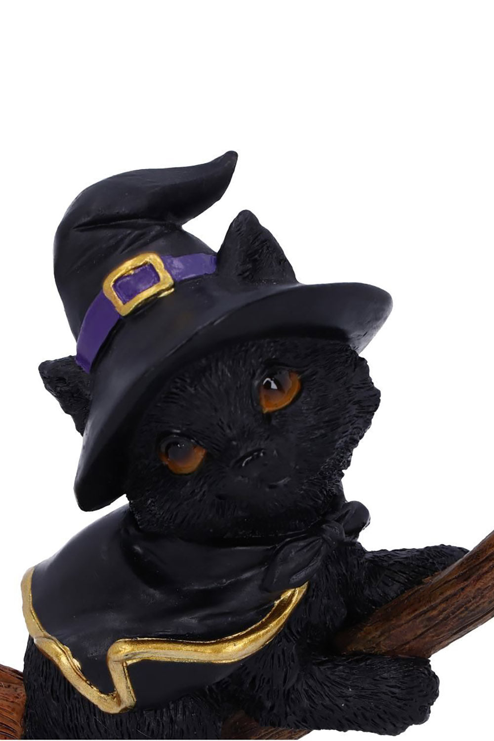 Tabitha Cat on a Broomstick Figurine